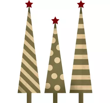 Feestdagen sticker kerstboom - TenStickers