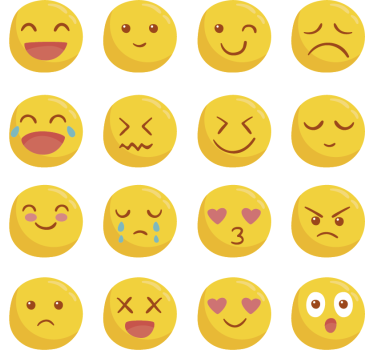 Technologie stickers kleine smileys - TenStickers