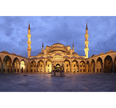 Blauwe moskee Istanbul foto sticker - TenStickers