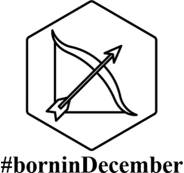 Boogschutter born in december muursticker - TenStickers