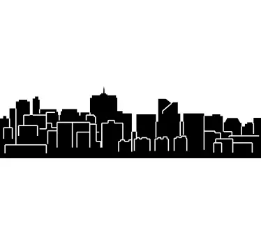 Brussel skyline stad sticker - TenStickers