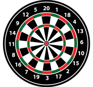 Dartbord sticker - TenStickers
