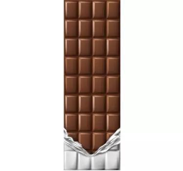Deur sticker chocolade eet sticker - TenStickers