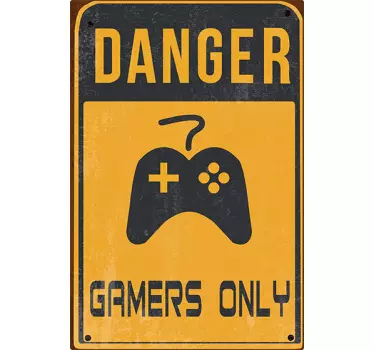 Tienerkamer sticker Gamers Only - TenStickers