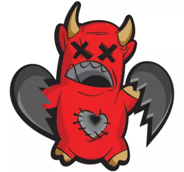 Duivel sticker - TenStickers