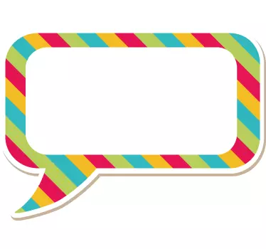 Etalage sticker levendige dialoogballon - TenStickers