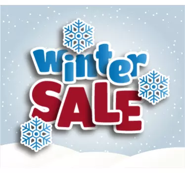 Etalage sticker winter sale - TenStickers