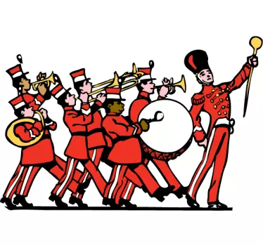 Fanfare band sticker - TenStickers