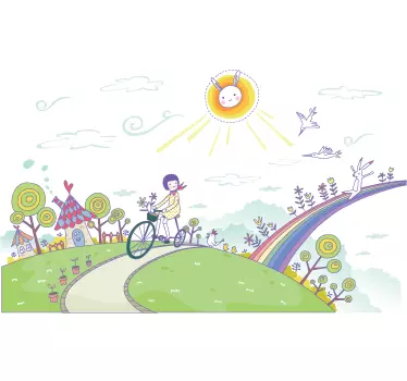 Fantasie land sticker - TenStickers