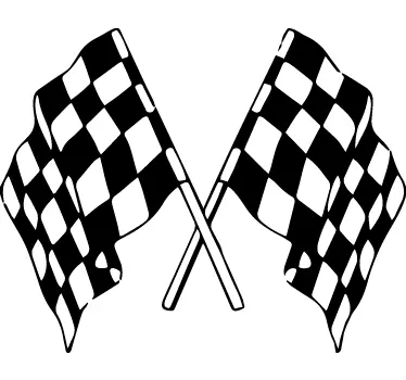 Finish vlaggen Formule 1 sticker - TenStickers