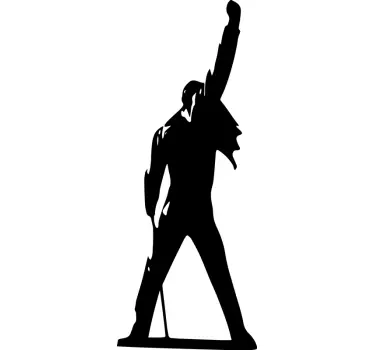 Freddie kwik silhouet sticker - TenStickers