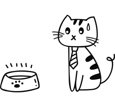 Gatto benzina autosticker - TenStickers