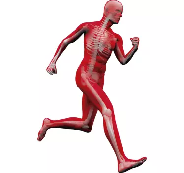 Muurstickers gezondheid man rennend - TenStickers