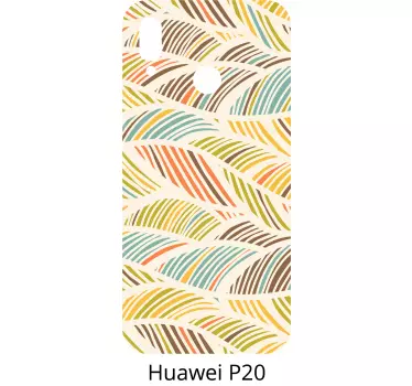Golvende motiefstijl huawei sticker - TenStickers