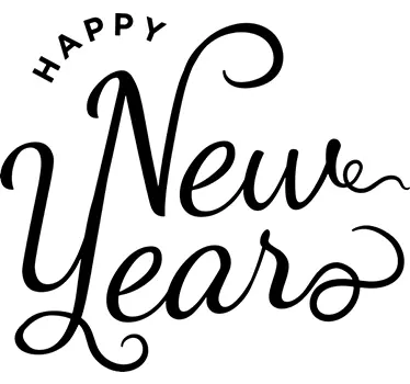 Happy New Years Muursticker - TenStickers
