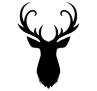 Herten silhouet voertuig sticker - TenStickers