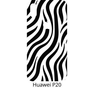 Huawei sticker in zebra streep stijl - TenStickers