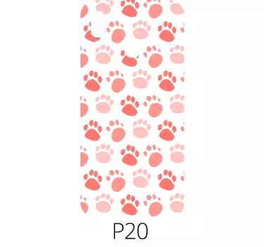 Huawei mobiel stickers hondenpootjes - TenStickers