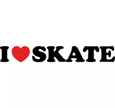 I love skate sticker - TenStickers