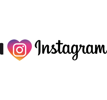 ''Ik hou van instagram'' thuis muur zelfklevende sticker - TenStickers