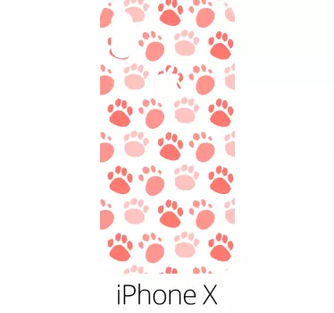 iPhone mobiel stickers telefoon honden pootjes - TenStickers