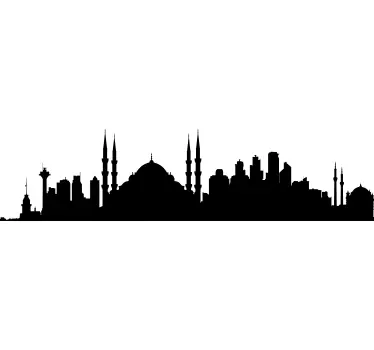 Istanbul Skyline Sticker - TenStickers