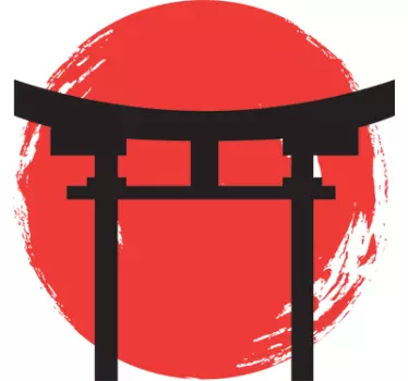 Japanse Tempel Muursticker - TenStickers