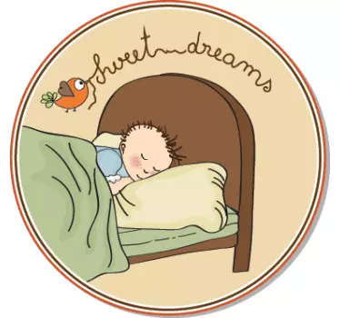 Jongen sweet dreams hoofdeinde sticker - TenStickers