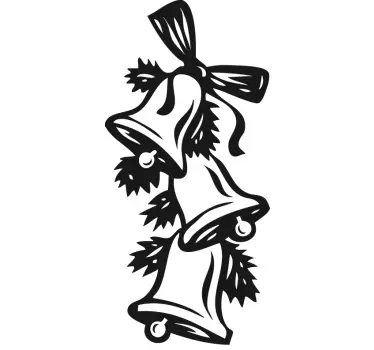 Kerstbellen sticker - TenStickers