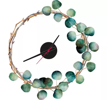 Eucalyptus klok sticker - TenStickers