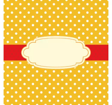 Korting sticker met stippenachtergrond - TenStickers