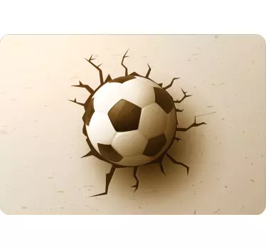 Stickers voor laptop 3d voetbal - TenStickers