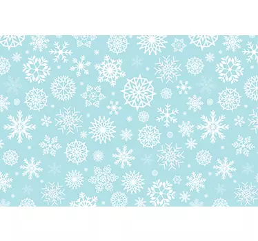Laptop skin sneeuwvlokken - TenStickers