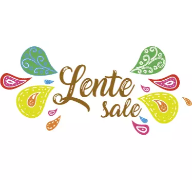 Lente sale raamsticker - TenStickers