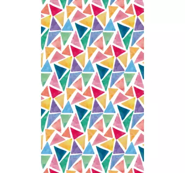 Meubel sticker gekleurde driehoeken - TenStickers