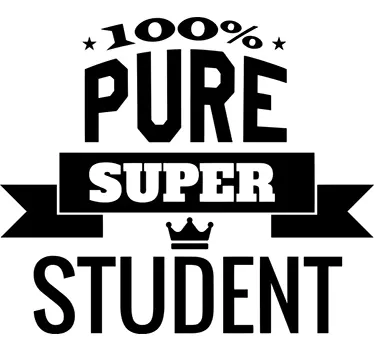 Muursticker 100% Pure Super Student - TenStickers