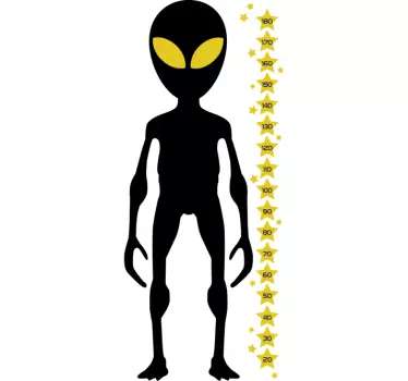Muursticker Alien Maatstaf - TenStickers