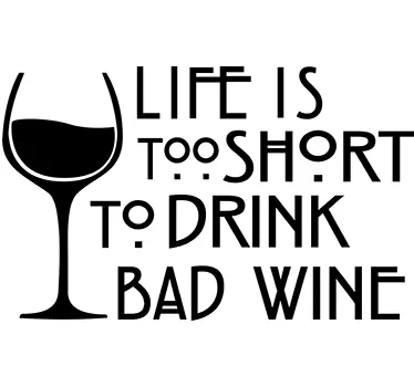 Muursticker bad wine - TenStickers