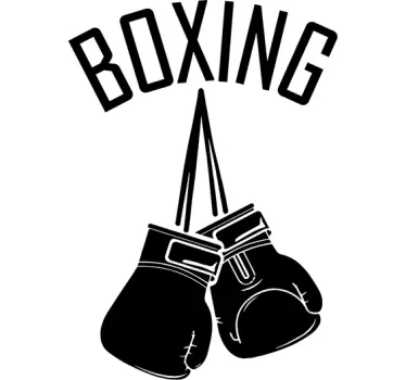 Muursticker Boxing Bokshandschoenen - TenStickers