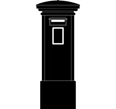 Muursticker Brievenbus Londen - TenStickers