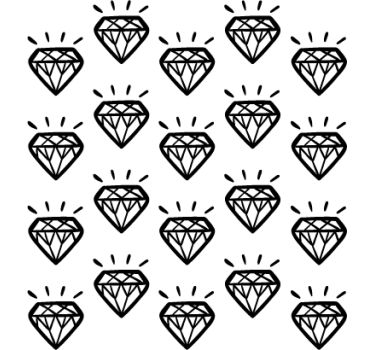 Muursticker diamanten - TenStickers
