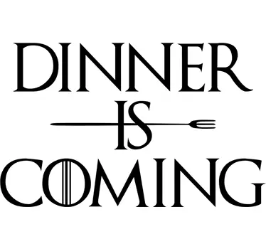 Muursticker Dinner Is Coming - TenStickers