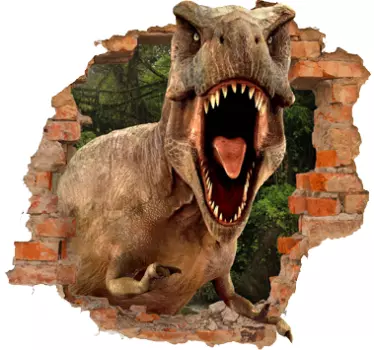 Dino muursticker dinosaurus 3D - TenStickers