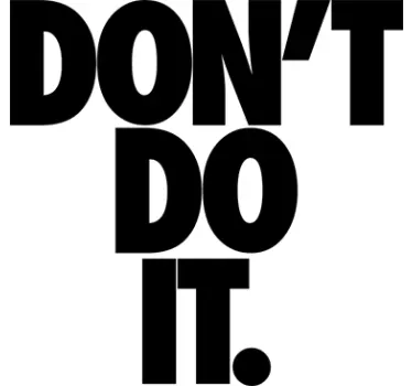 Muursticker Don´t Do It. - TenStickers
