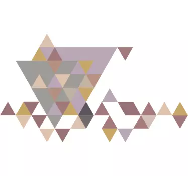Muursticker driehoeken pastel - TenStickers