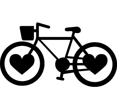 Slaapkamer sticker van fiets - TenStickers