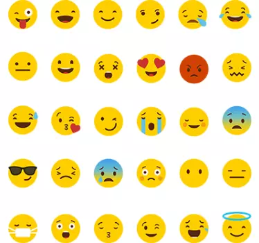 Muursticker Emoji Whatsapp - TenStickers