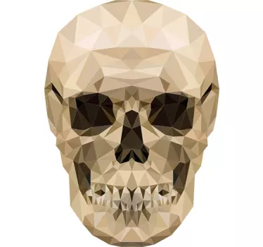 Muursticker Geometrische Schedel - TenStickers