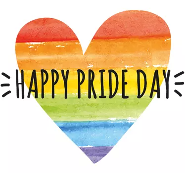 Muursticker Happy Pride Day - TenStickers