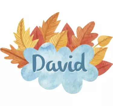 Muursticker Herfst Met Naam - TenStickers